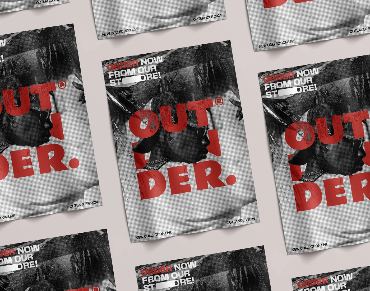Outlander brand identity by Arbaz K. Yousafzay, brand strategist Pakistan